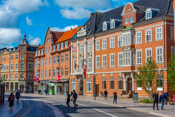Aalborg Danimarka Haziran 2022 Danimarka Nın Orta Kesiminde Ticari Bir — Stok fotoğraf