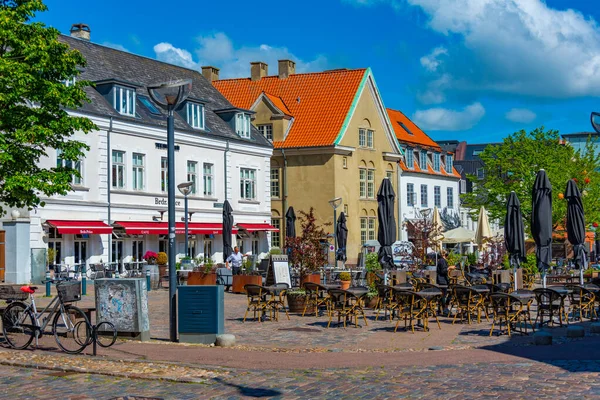 2022年6月15日 丹麦奥尔堡 丹麦奥尔堡市中心的餐馆 — 图库照片