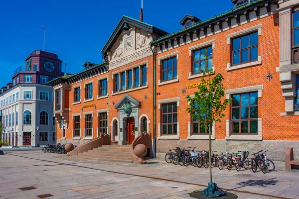 Aalborg Danmark Juni 2022 Färgglada Hus Toldbod Plads Centrala Aalborg — Stockfoto