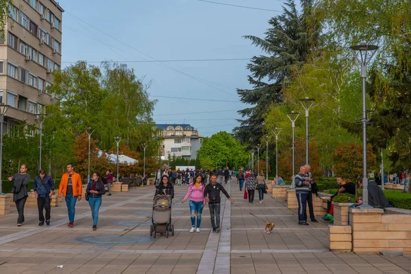 Yambol Bulgária 2022 Április Kilátás Egy Utcára Yambol Központjában Bulgária — Stock Fotó
