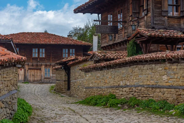 Zheravna Bulharsko Dubna 2022 Tradiční Staré Domy Bulharské Vesnici Zheravna — Stock fotografie