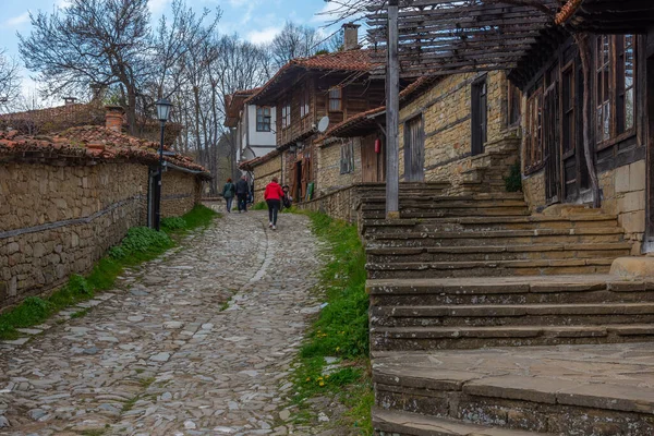 Zheravna Bulgaria April 2022 Traditional Old Houses Bulgarian Village Zheravna — Stock Photo, Image