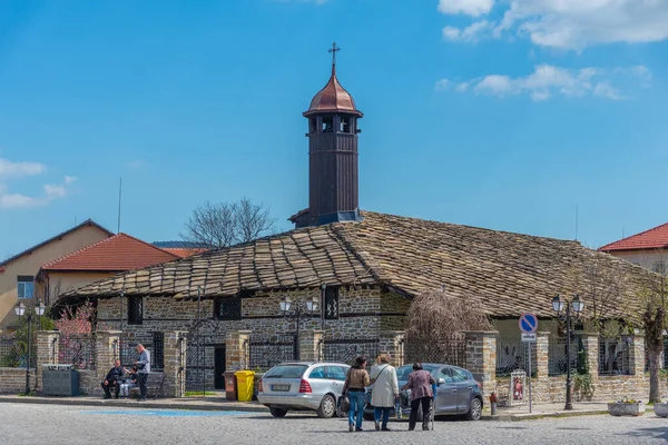 불가리아 Tryavna Bulgaria April 2022 Archangel Michael Church Bulgarian Village — 스톡 사진