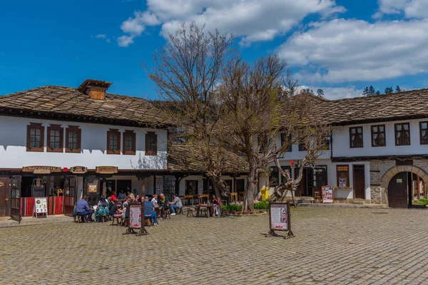 Tryavna Βουλγαρία Απριλίου 2022 Παραδοσιακά Σπίτια Στη Βουλγαρική Πόλη Tryavna — Φωτογραφία Αρχείου