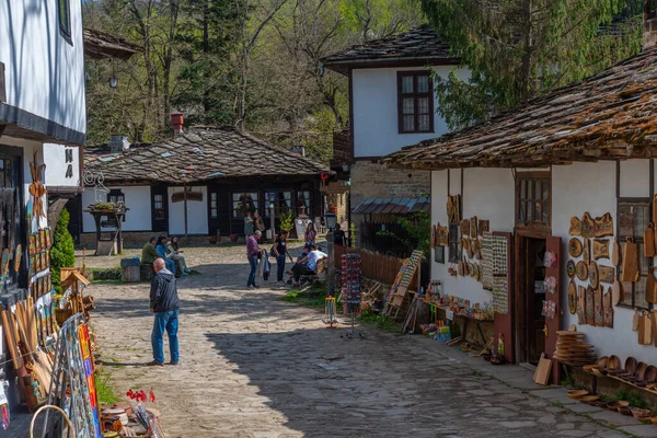 Bozhentsi Bulgaria Aprile 2022 Vecchie Case Tradizionali Nella Riserva Architettonica — Foto Stock