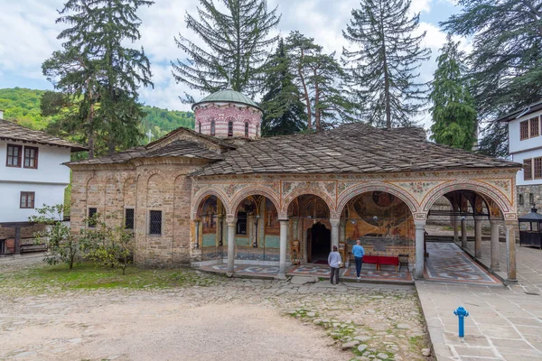 Троян Болгария Мая 2022 Года Вид Внутренний Двор Знаменитого Троянского — стоковое фото
