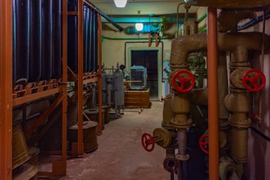 Ligatne, Letonya, 26 Haziran 2022: Litvanya 'daki Ligatne kasabası yakınlarındaki Sovyet Gizli Sığınağı.