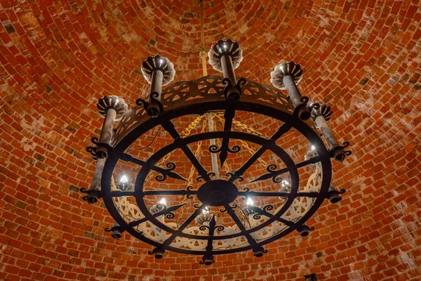 stock image Turaida, Latvia, June 25, 2022: Chandelier at the Turaida castle in Latvia.