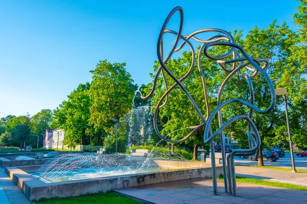 Tartu Estland Juni 2022 Skulptur Von Juri Lotman Tartu Estland — Stockfoto