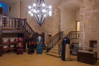 Narva, Estonya, 28 Haziran 2022: Estonya 'daki Narva Kalesi.