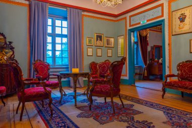 Palmse, Estonya, 29 Haziran 2022: Estonya 'daki Palmse malikanesinin içi.