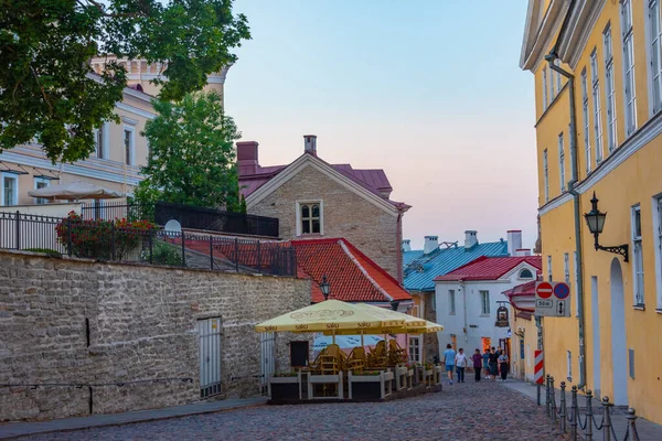 Tallinn Estonia Giugno 2022 Case Colorate Nella Città Estone Tallin — Foto Stock