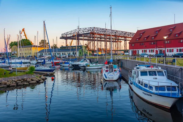 Klaipeda Litauen Juli 2022 Fischerboote Ankern Neben Der Burg Von — Stockfoto