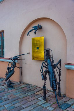 Kaunas, Litvanya, 5 Temmuz 2022: Litvanya 'nın Kaunas kasabasındaki Ladislas Starewitch anısına.