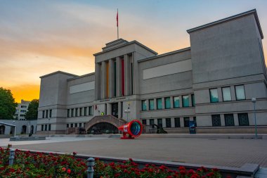 Kaunas, Litvanya, 5 Temmuz 2022: Kaunas, Litvanya 'daki Büyük Savaş Müzesi.