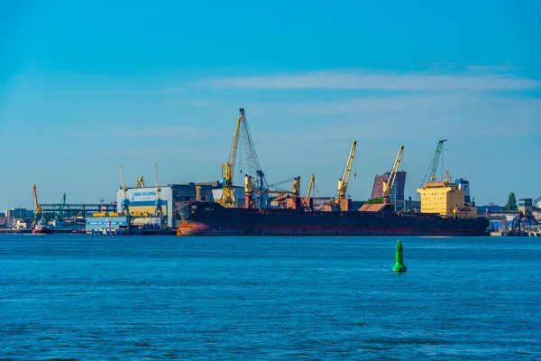 Klaipeda Lituania Julio 2022 Vista Panorámica Del Puerto Industrial Klaipeda — Foto de Stock