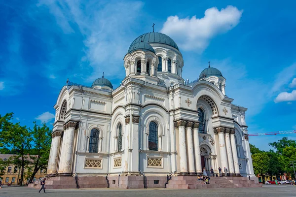 2022年7月5日 立陶宛考纳斯 立陶宛考纳斯的圣米夏埃尔大天使教堂 — 图库照片