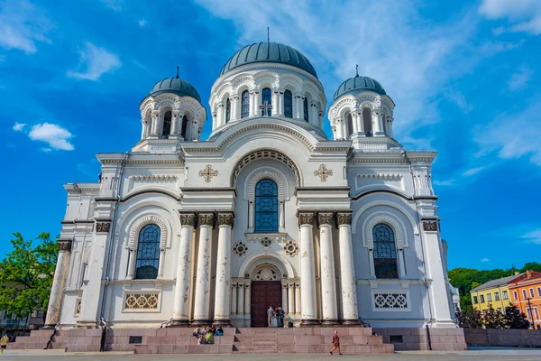 Каунас Литва Июля 2022 Года Церковь Святого Михаила Архангела Каунасе — стоковое фото