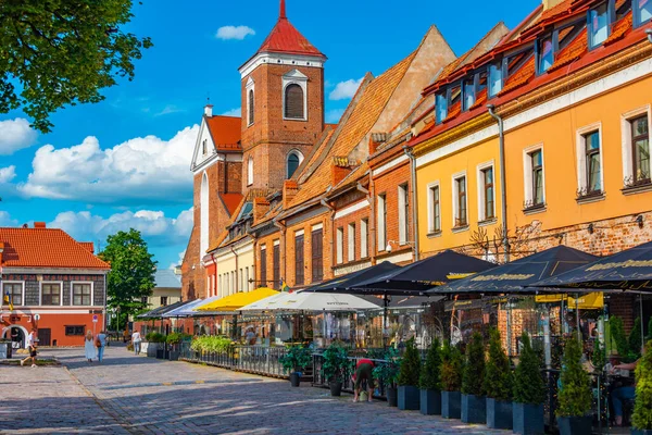 2022年7月5日リトアニアのカウナス 旧市街広場のカウナスにある聖ポール大聖堂とピーター — ストック写真