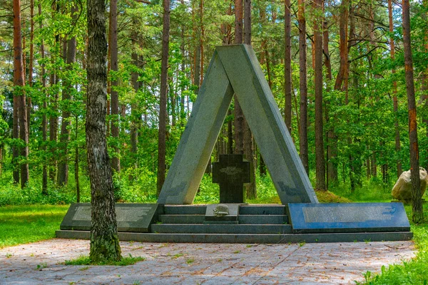Paneriai Lituânia Julho 2022 Memorial Vítimas Massacre Ponary Paneriai Lituânia — Fotografia de Stock