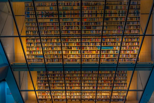 Riga Letonia Julio 2022 Interior Biblioteca Nacional Letona Riga Letonia — Foto de Stock