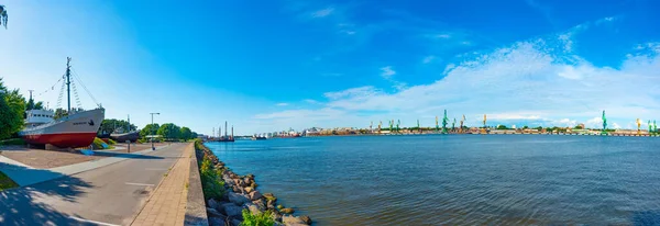 Клайпеда Литва Липня 2022 Панорама Промислового Порту Клайпеда Литва — стокове фото