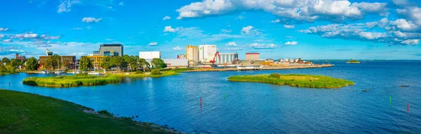 Kalmar Szwecja Lipca 2022 Port Przemysłowy Szwedzkim Mieście Kalmar — Zdjęcie stockowe