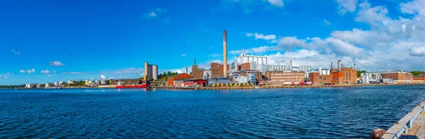 Karlshamn Zweden Juli 2022 Industrieel Landschap Van Zweedse Stad Karlshamn — Stockfoto