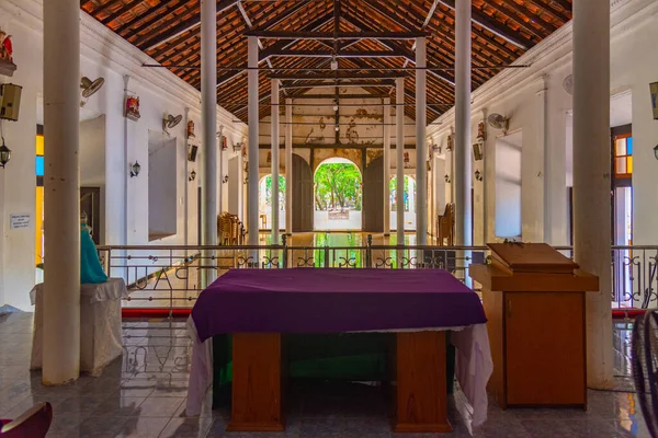 Palakuda Sri Lanka Febrero 2022 Interior Iglesia San Pedro Palakuda —  Fotos de Stock