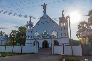 Trincomalee, Sri Lanka, 6 Şubat 2022: Trincomalee, Sri Lanka 'daki ilahi merhamet türbesi.