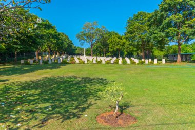 Trincomalee, Sri Lanka, 6 Şubat 2022: Sri Lanka 'daki Trincomalee Savaş Mezarlığı.