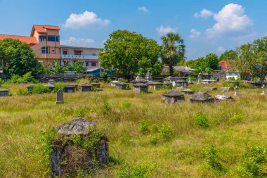 Trincomalee, Sri Lanka, 6 Şubat 2022: Sri Lanka 'daki Trincomalee Hristiyan Mezarlığı.