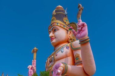 Trincomalee, Sri Lanka, 6 Şubat 2022: Trincomalee, Sri Lanka 'da Kandasamy kovil.