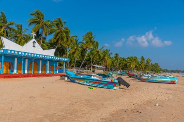 Trincomalee, Sri Lanka, 6 Şubat 2022: Trincomalee, Sri Lanka 'daki Annai Velankanni Kilisesi.