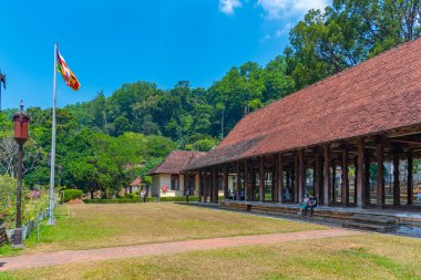Kandyan Sarayı 'ndan Kandy, Sri Lanka, 3 Şubat 2022: Magul Maduwa (Seyirci Salonu).