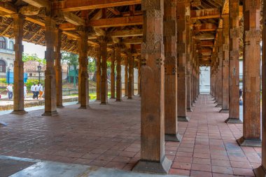 Kandyan Sarayı 'ndan Kandy, Sri Lanka, 3 Şubat 2022: Magul Maduwa (Seyirci Salonu).