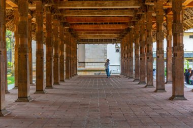 Kandyan Sarayı 'ndan Kandy, Sri Lanka, 3 Şubat 2022: Magul Maduwa (Seyirci Salonu).