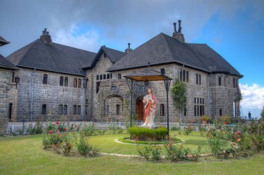 Haputale, Sri Lanka, 29 Ocak 2022: Haputale, Sri Lanka yakınlarındaki Adisham Manastırı.