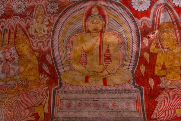 Dambulla Sri Lanka Febrero 2022 Interior Del Complejo Del Templo — Foto de Stock