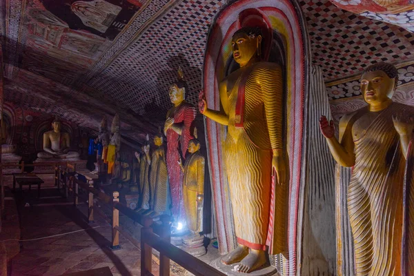 Dambulla Sri Lanka Februari 2022 Interiör Dambulla Grotta Temple Complex — Stockfoto