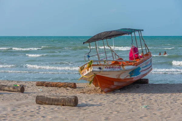 Jaffna Σρι Λάνκα Φεβρουαρίου 2022 Αλιευτικά Σκάφη Στην Παραλία Casuarina — Φωτογραφία Αρχείου