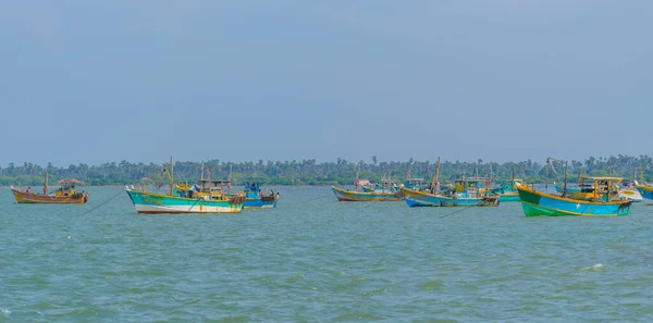 Jaffna Sri Lanka Lutego 2022 Łodzie Rybackie Pobliżu Kayts Wyspie — Zdjęcie stockowe