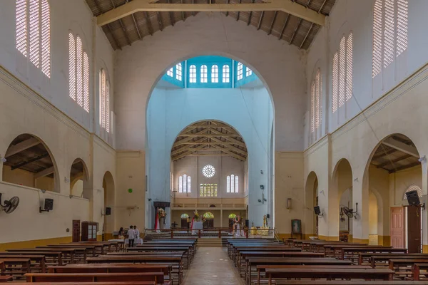 2022年2月7日 斯里兰卡贾夫纳 斯里兰卡贾夫纳大教堂内部 — 图库照片