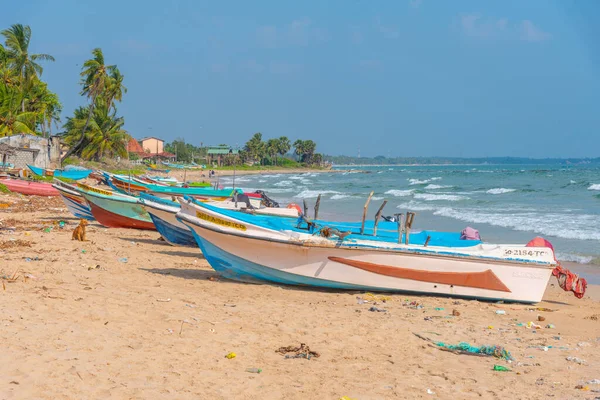 Trincomalee Sri Lanka Fevereiro 2022 Barcos Pesca Trincomalee Sri Lanka — Fotografia de Stock