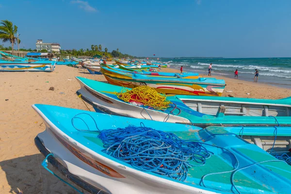 stock image Trincomalee, Sri Lanka, February 6, 2022: Fishing boats at Trincomalee, Sri Lanka.