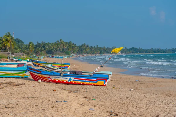 Trincomalee Sri Lanka Febrero 2022 Barcos Pesca Trincomalee Sri Lanka — Foto de Stock