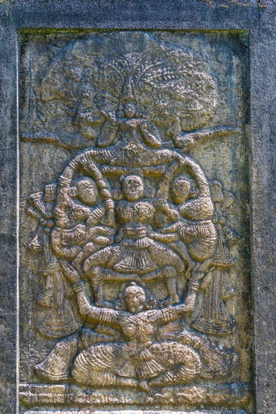 2022年2月3日 斯里兰卡坎迪 在斯里兰卡坎迪的圣殿雕刻圣牙遗物 — 图库照片