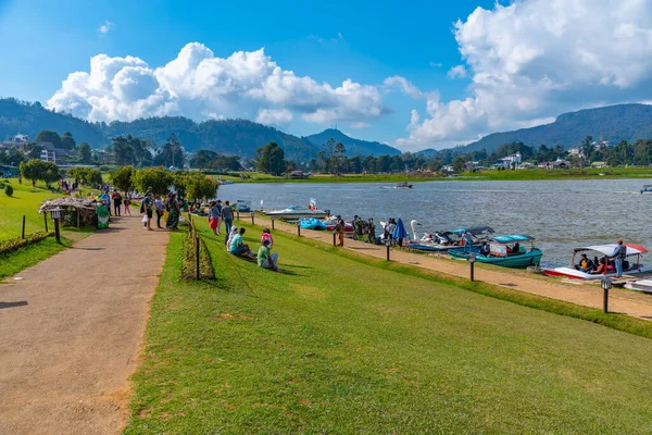 Nuwara Eliya Sri Lanka Januar 2022 Freizeitaktivitäten Gregory See Nuwara — Stockfoto