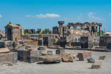 zvartnots Katedrali Ermenistan'ın kalıntıları