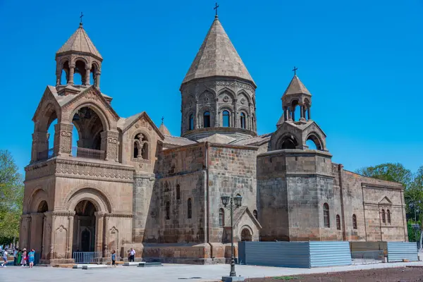 stock image Etchmiadzin Cathedral during a sunny day in Armenia